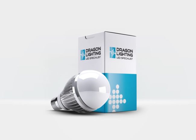 Dragon Lighting projektowanie logo firmy Agencja brandingowa Moweli Creative Dąbrowa Gornicza, Kraków, Wrocław, Gdańsk, Warszawa