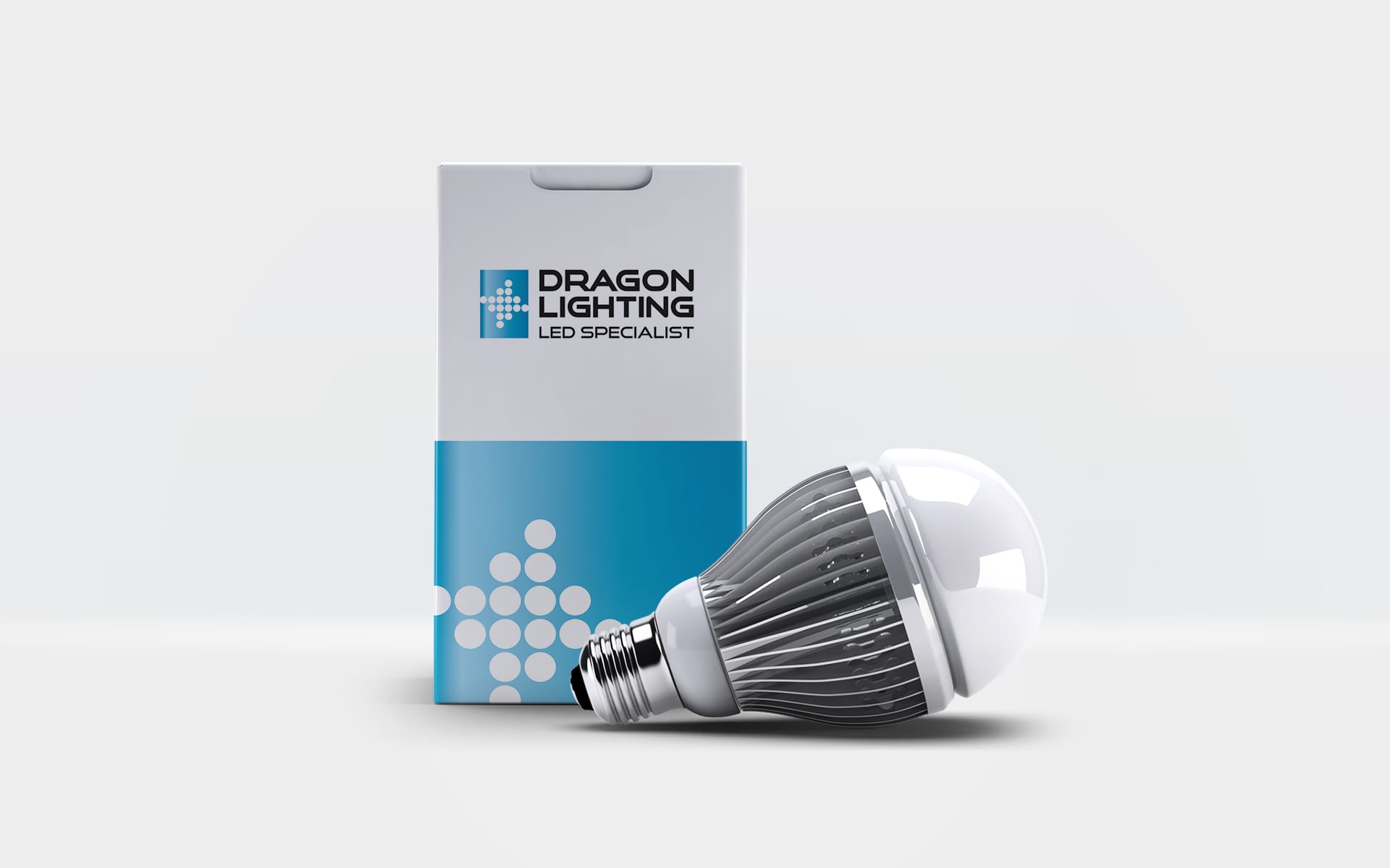 Dragon Lighting logo firmowe projektowanie identyfikacji wizualnych Agencja brandingowa Moweli Creative