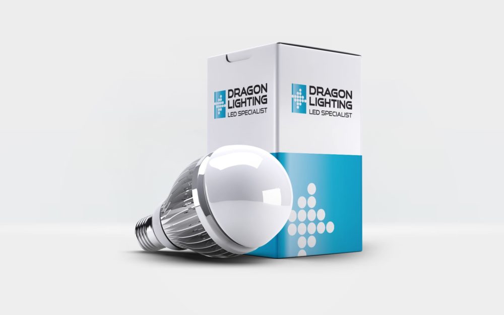 Dragon Lighting logo firmowe projektowanie identyfikacji wizualnych Agencja brandingowa Moweli Creative