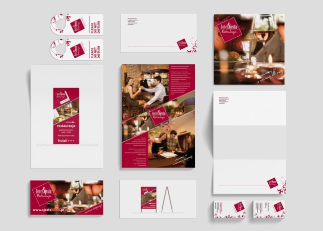 Rebranding firmy. Projektowanie identyfikacji wizualnej dla hotelu i restauracji Sjesta tworzenie logo księgi znaku strony interentowej reklama billboardy ulotki Agencja brandingowa Moweli Creative Dąbrowa Górnicza Katowice Kraków Wrocław Gdańsk Warszawa
