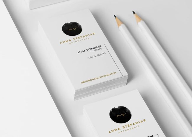 Anna Stefaniak Ortodoncja identyfikacja wizualna projektowanie Agencja brandingowa Moweli Creative Dąbrowa Górnicza Warszawa Kraków