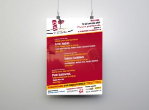 Antrakt StandUp Festival plakaty informacyjne