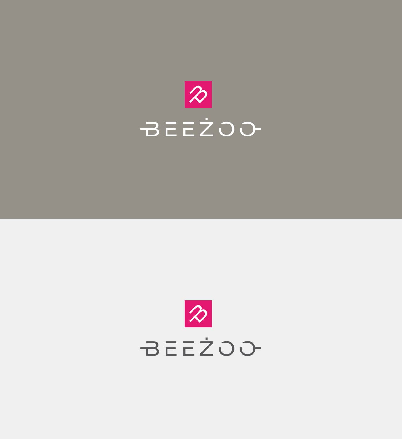 Beeżoo logo firmowe projektowanie Agencja brandingowa Moweli Creative