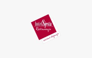 Hotel Restauracja Sjesta projektowanie logo firmy Agencja brandingowa Moweli Creative Dąbrowa Gornicza, Kraków, Wrocław, Gdańsk, Warszawa