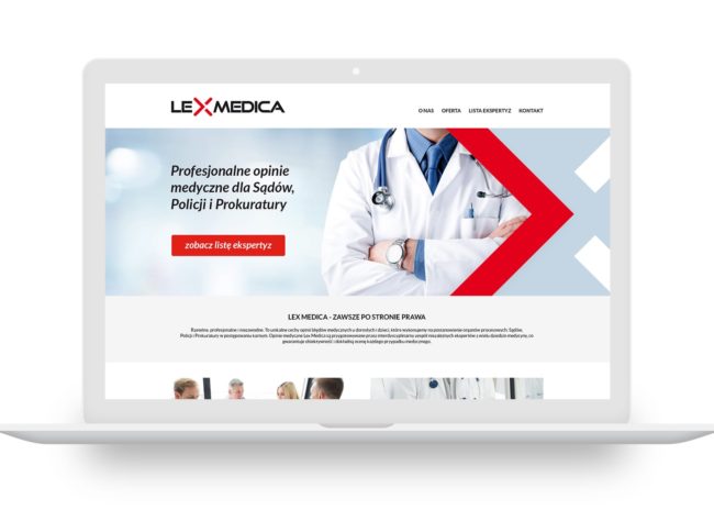 Lex Medica Poznań projektowanie stron internetowych tworzenie nowoczesnych i responsywnych stron www Dąbrowa Górnicza, Sosnowiec, Katowice, Warszawa, Kraków, Gdańsk, Wrocław, Agencja brandingowa Moweli Creative