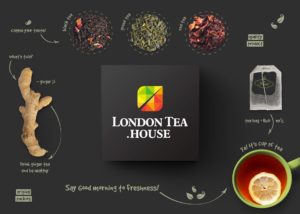 London Tea House logo firmy projektowanie Agencja brandingowa Moweli Creative