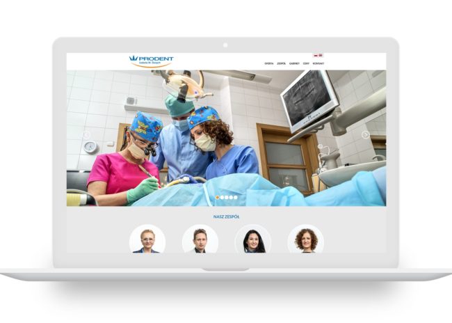 Prodent Stomatologia Mysłowice projektowanie stron internetowych tworzenie nowoczesnych i responsywnych stron www Dąbrowa Górnicza, Sosnowiec, Katowice, Warszawa, Kraków, Gdańsk, Wrocław, Agencja brandingowa Moweli Creative