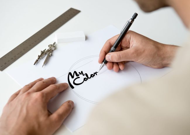 Projektowanie logo marki MyColor dla firmy Pronox Technology S.A. tworzenie logo Agencja brandingowa Moweli Creative, Dąbrowa Górnicza, Sosnowiec, Katowice, Warszawa, Wrocław, Kraków, Gdańsk