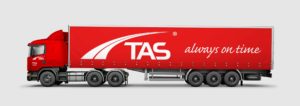 TAS Transport Spedycja identyfikacja wizualna Auto firmowe wizualizacja Scania Agencja brandingowa Moweli Creative