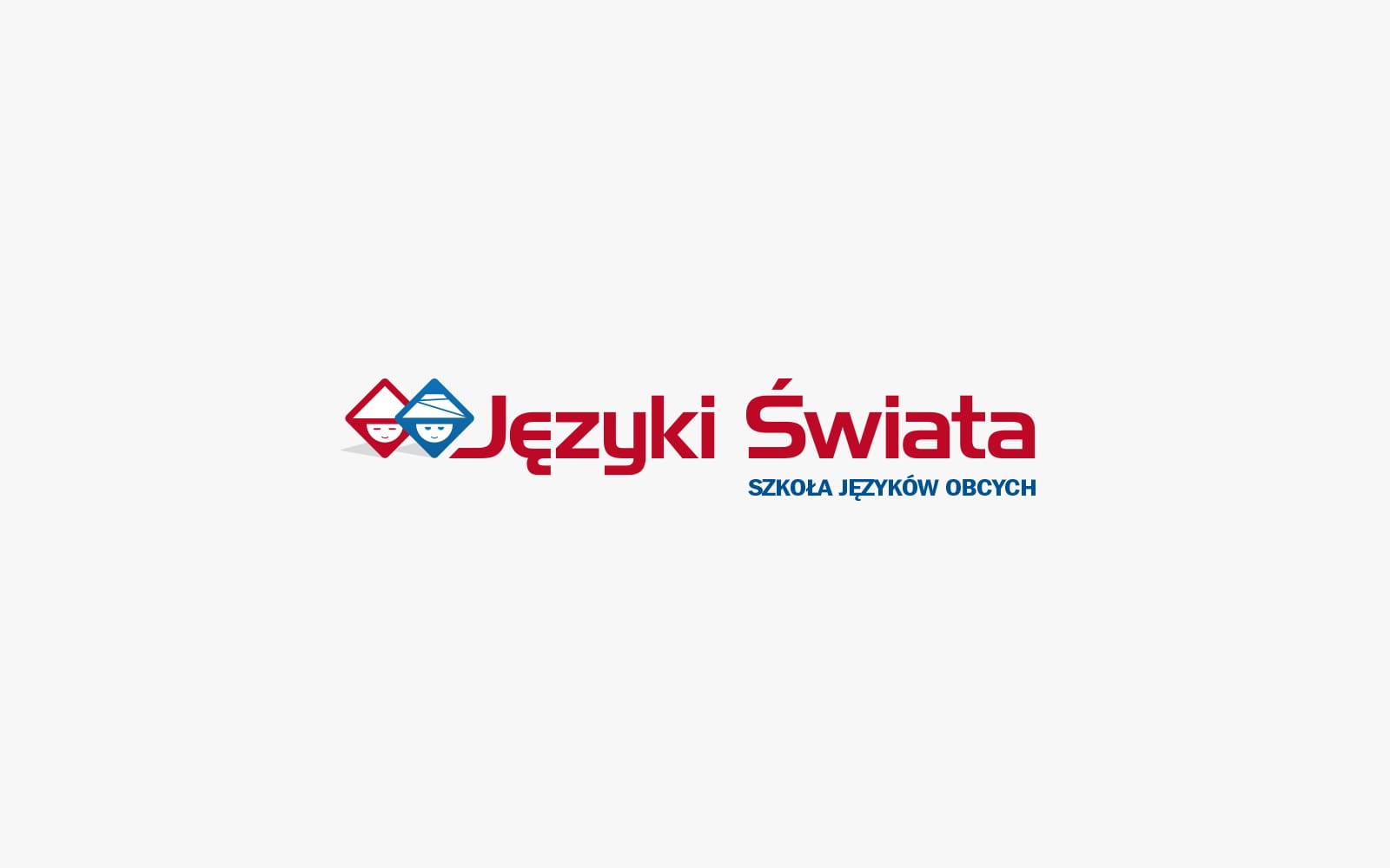 Języki Świata Szkoła Językow Obcych projektowanie logo firmowych ksiegi znaku Agencja brandingowa Moweli Creative Dąbrowa Górnicza Kraków Warszawa