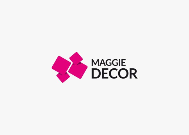 Maggie Decor projektowanie logo firmowych ksiegi znaku Agencja brandingowa Moweli Creative Dąbrowa Górnicza Kraków Warszawa