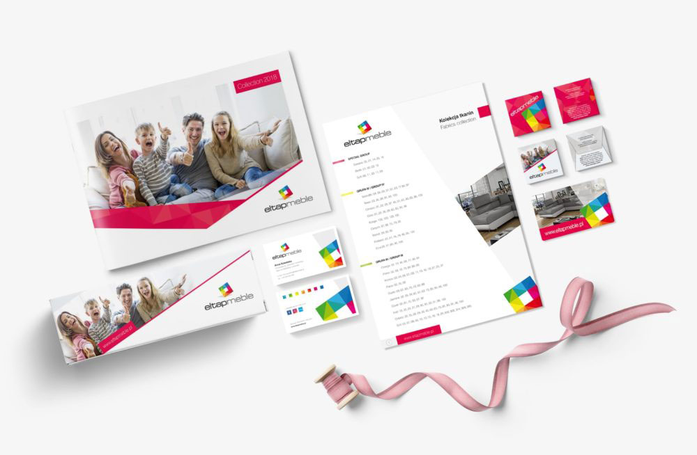 Eltap Meble Projektowanie identyfikacji wizualnej katalogi reklamowe foldery produktowe dla firmy Eltap Meble Agencja brandingowa Moweli Creative Dąbrowa Górnicza Sosnowiec Katowice Warszawa Wrocław Kraków Gdańsk