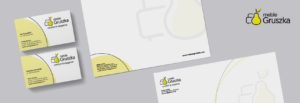 Projektowanie identyfikacji wizualnej dla fabryki mebli Gruszka księi znaku rebranding logo akcydensy firmowe Agencja brandingowa Moweli Creative Warszawa Kraków Wrocław