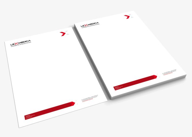Lex Medica identyfikacja wizualna ulotki informacyjne papiery firmowe akcydensy projektowanie logo firmy nowoczesne responsywne strony internetowe Agencja brandingowa Moweli Creative Dąbrowa Górnicza, Katowice, Kraków, Wrocław, Warszawa