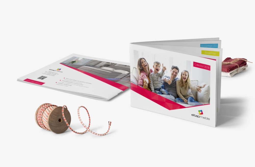 Eltap Meble Projektowanie identyfikacji wizualnej katalogi reklamowe foldery produktowe dla firmy Eltap Meble Agencja brandingowa Moweli Creative Dąbrowa Górnicza Sosnowiec Katowice Warszawa Wrocław Kraków Gdańsk