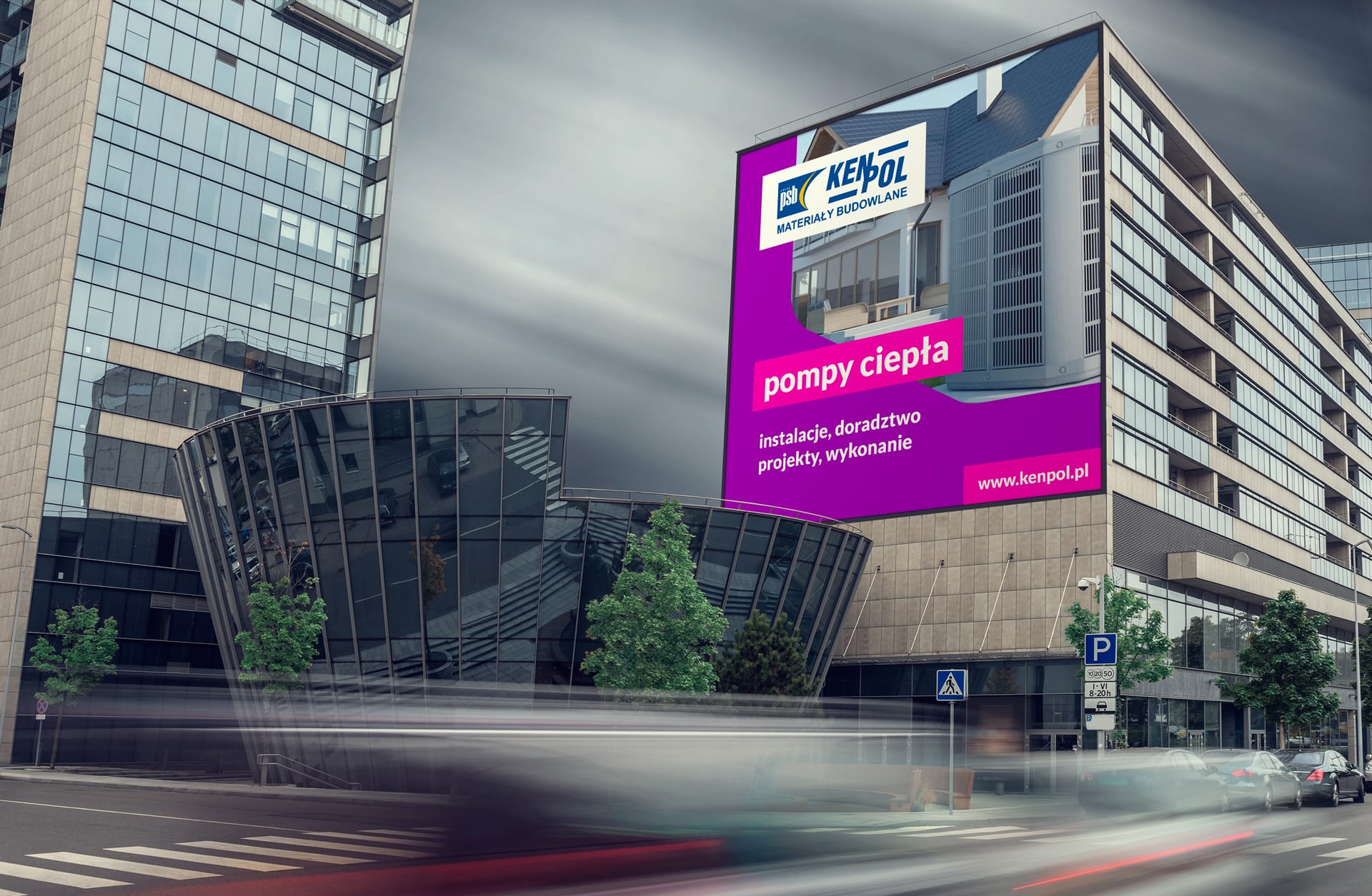 Rebranding marki billboardy outdoor dla Kenpol Holding Agencja brandingowa Moweli Creative Dąbrowa Górnicza Katowice Kraków Wrocław Gdańsk Warszawa
