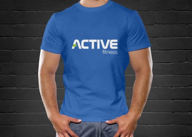 Projektowanie logo dla firmy Centruk sportowe Active Fitness Szczecin, Agencja brandingowa Moweli Creative, Dąbrowa Górnicza, Sosnowiec, Katowice, Warszawa, Wrocław, Kraków, Gdańsk