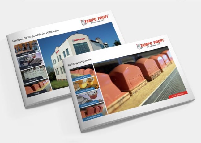Tampo Profi projektowanie katalogów reklamowych identyfikacje wizualne Agencja brandingowa Moweli Creative Dąbrowa Górnicza, Katowice, Kraków, Wrocław, Warszawa