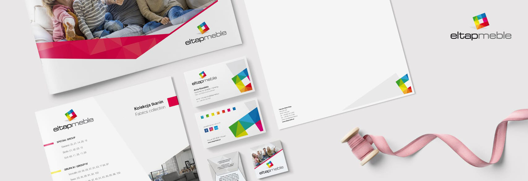 Eltap Meble Projektowanie identyfikacji wizualnej katalogi reklamowe foldery produktowe dla firmy Eltap Meble Agencja brandingowa Moweli Creative Dąbrowa Górnicza Sosnowiec Katowice Warszawa Wrocław Kraków Gdańsk